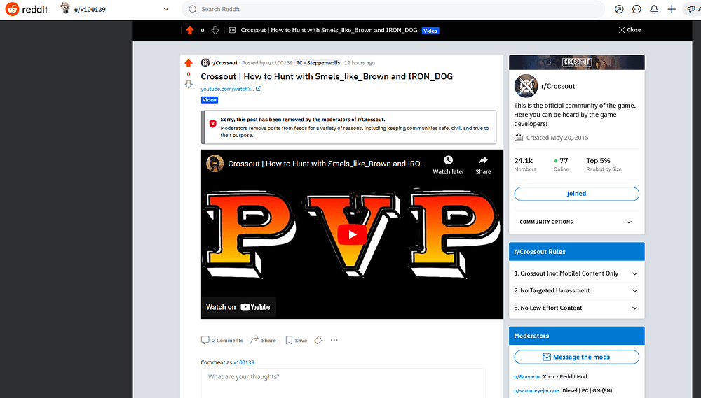 removed 1