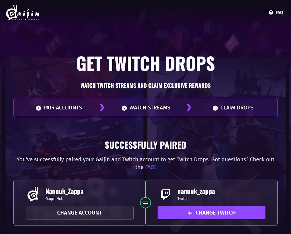 Twitch Drops Properly Connected